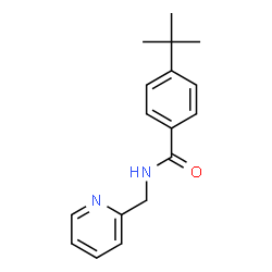 ChemSpider 2D Image | 4-tert-butyl-N-(pyridin-2-ylmethyl)benzamide | C17H20N2O