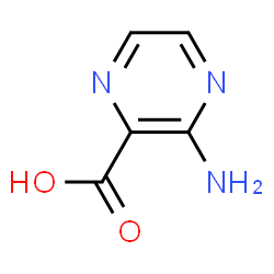 ChemSpider 2D Image | 2-Amino-3-Carboxypyrazine | C5H5N3O2