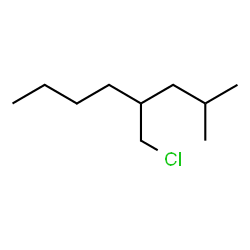 ChemSpider 2D Image | 4-(Chloromethyl)-2-methyloctane | C10H21Cl
