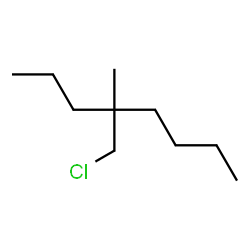 ChemSpider 2D Image | 4-(Chloromethyl)-4-methyloctane | C10H21Cl