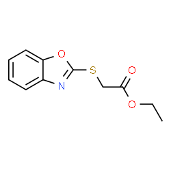 ChemSpider 2D Image | Ethyl (1,3-benzoxazol-2-ylsulfanyl)acetate | C11H11NO3S