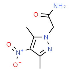 ChemSpider 2D Image | 2-(3,5-Dimethyl-4-nitro-1H-pyrazol-1-yl)acetamide | C7H10N4O3