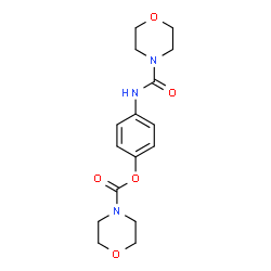 ChemSpider 2D Image | 4-[(4-Morpholinylcarbonyl)amino]phenyl 4-morpholinecarboxylate | C16H21N3O5