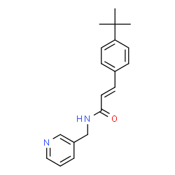 ChemSpider 2D Image | (2E)-3-(4-tert-Butylphenyl)-N-(pyridin-3-ylmethyl)acrylamide | C19H22N2O