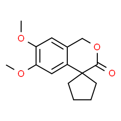 ChemSpider 2D Image | 6',7'-Dimethoxy-1'H-spiro[cyclopentane-1,4'-isochromen]-3'-one | C15H18O4