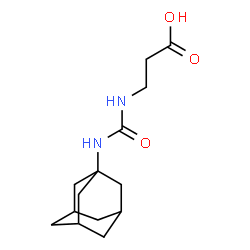 ChemSpider 2D Image | N-(Adamantan-1-ylcarbamoyl)-beta-alanine | C14H22N2O3
