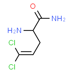 ChemSpider 2D Image | 2-Amino-5,5-dichloro-4-pentenamide | C5H8Cl2N2O