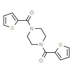 ChemSpider 2D Image | 1,4-bis(thiophene-2-carbonyl)piperazine | C14H14N2O2S2