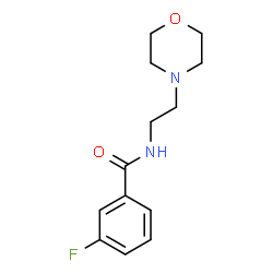 ChemSpider 2D Image | 3-Fluoro-N-[2-(4-morpholinyl)ethyl]benzamide | C13H17FN2O2