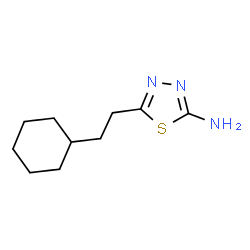 ChemSpider 2D Image | 5-(2-Cyclohexylethyl)-1,3,4-thiadiazol-2-amine | C10H17N3S
