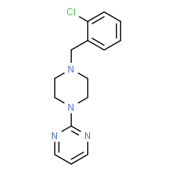 ChemSpider 2D Image | 2-[4-(2-Chlorobenzyl)-1-piperazinyl]pyrimidine | C15H17ClN4