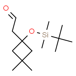 ChemSpider 2D Image | (1-{[Dimethyl(2-methyl-2-propanyl)silyl]oxy}-3,3-dimethylcyclobutyl)acetaldehyde | C14H28O2Si