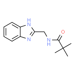 ChemSpider 2D Image | N-(1H-Benzimidazol-2-ylmethyl)-2,2-dimethylpropanamide | C13H17N3O