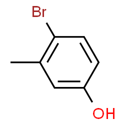 ChemSpider 2D Image | 4-bromo-m-cresol | C7H7BrO