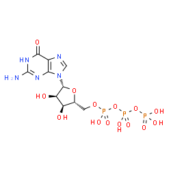 ChemSpider 2D Image | Guanosine triphosphate | C10H16N5O14P3