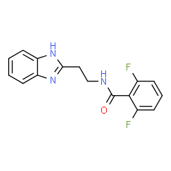 ChemSpider 2D Image | N-[2-(1H-Benzimidazol-2-yl)ethyl]-2,6-difluorobenzamide | C16H13F2N3O
