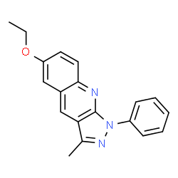 ChemSpider 2D Image | 6-Ethoxy-3-methyl-1-phenyl-1H-pyrazolo[3,4-b]quinoline | C19H17N3O
