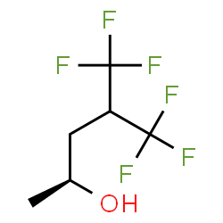 ChemSpider 2D Image | (2S)-5,5,5-Trifluoro-4-(trifluoromethyl)-2-pentanol | C6H8F6O