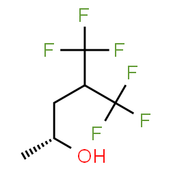 ChemSpider 2D Image | (2R)-5,5,5-Trifluoro-4-(trifluoromethyl)-2-pentanol | C6H8F6O