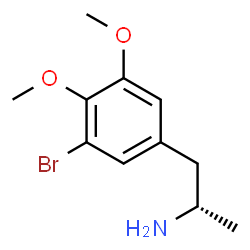 ChemSpider 2D Image | (2S)-1-(3-Bromo-4,5-dimethoxyphenyl)-2-propanamine | C11H16BrNO2