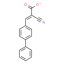 ChemSpider 2D Image | (2E)-3-(4-Biphenylyl)-2-cyanoacrylate | C16H10NO2