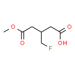 ChemSpider 2D Image | 3-(Fluoromethyl)-5-methoxy-5-oxopentanoic acid | C7H11FO4