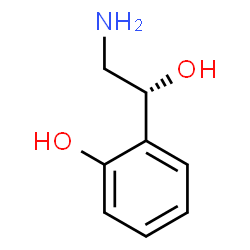 ChemSpider 2D Image | 2-[(1R)-2-Amino-1-hydroxyethyl]phenol | C8H11NO2