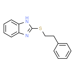 ChemSpider 2D Image | 2-[(2-Phenylethyl)sulfanyl]-1H-benzimidazole | C15H14N2S