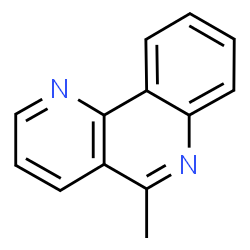 ChemSpider 2D Image | 5-Methylbenzo[h][1,6]naphthyridine | C13H10N2
