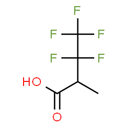 ChemSpider 2D Image | 3,3,4,4,4-Pentafluoro-2-methylbutanoic acid | C5H5F5O2