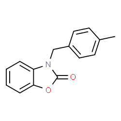 ChemSpider 2D Image | 3-(4-Methyl-benzyl)-3H-benzooxazol-2-one | C15H13NO2