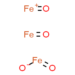 ChemSpider 2D Image | Oxoiron(1+) oxido(oxo)iron - oxoiron (1:1:1) | Fe3O4