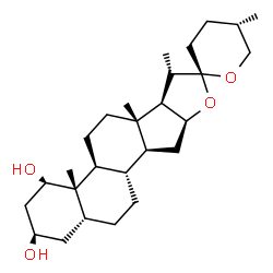 ChemSpider 2D Image | (1beta,3beta,5beta,25S)-Spirostan-1,3-diol | C27H44O4