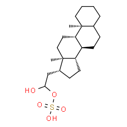 ChemSpider 2D Image | 21-Hydroxypregnan-21-yl hydrogen sulfate | C21H36O5S