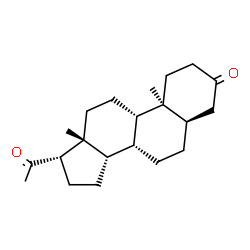 ChemSpider 2D Image | (5beta,8alpha,13alpha)-Pregnane-3,20-dione | C21H32O2