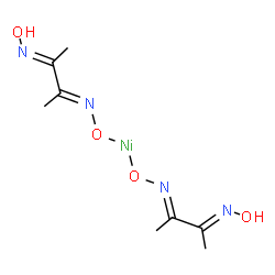 ChemSpider 2D Image | Nickel(2+) bis({(E)-[(3E)-3-(hydroxyimino)-2-butanylidene]amino}oxidanide) | C8H14N4NiO4