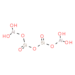 ChemSpider 2D Image | Aluminium hydroxide 1,3-dioxodisiloxane-1,3-diolate (2:4:1) | H4Al2O9Si2