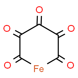 ChemSpider 2D Image | (1,2,3,4,5-Pentaoxo-1,5-pentanediyl-kappa~2~C~1~,C~5~)iron | C5FeO5