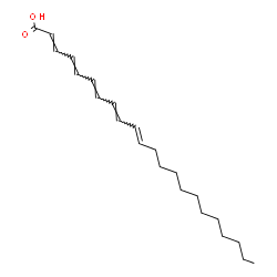 ChemSpider 2D Image | (2E,4E,6E,8E,10E)-2,4,6,8,10-Docosapentaenoic acid | C22H34O2