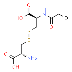 ChemSpider 2D Image | N-(2-~2~H_1_)Ethanoyl-L-cystine | C8H13DN2O5S2