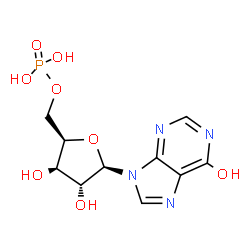 ChemSpider 2D Image | 9-(5-O-Phosphono-beta-D-xylofuranosyl)-9H-purin-6-ol | C10H13N4O8P