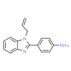 ChemSpider 2D Image | 4-(1-Allyl-1H-benzimidazol-2-yl)aniline | C16H15N3