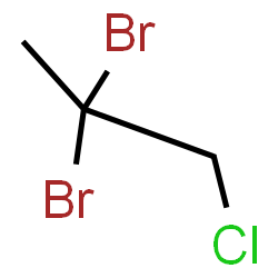 ChemSpider 2D Image | 2,2-Dibromo-1-chloropropane | C3H5Br2Cl