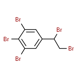 ChemSpider 2D Image | 1,2,3-Tribromo-5-(1,2-dibromoethyl)benzene | C8H5Br5