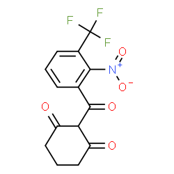 ChemSpider 2D Image | 2-[2-Nitro-3-(trifluoromethyl)benzoyl]-1,3-cyclohexanedione | C14H10F3NO5