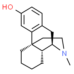 ChemSpider 2D Image | (13alpha)-17-Methylmorphinan-3-ol | C17H23NO