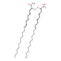 ChemSpider 2D Image | (2Z,4E,6E,8E,2'Z,4'E,6'E,8'E)-2,2'-Dioxybis(2,4,6,8-icosatetraenoic acid) | C40H62O6