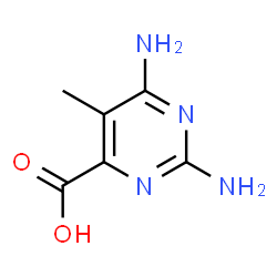 ChemSpider 2D Image | 2,6-Diamino-5-methyl-4-pyrimidinecarboxylic acid | C6H8N4O2