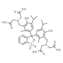 ChemSpider 2D Image | METHYLTHYMOL BLUE FREE ACID | C37H44N2O13S