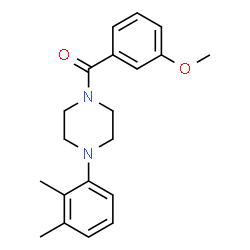 ChemSpider 2D Image | [4-(2,3-Dimethylphenyl)-1-piperazinyl](3-methoxyphenyl)methanone | C20H24N2O2